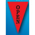60' Stock Digitally Printed Message Pennant String-Open